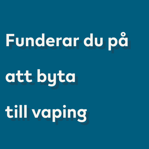 Funderar du på att byta till vaping