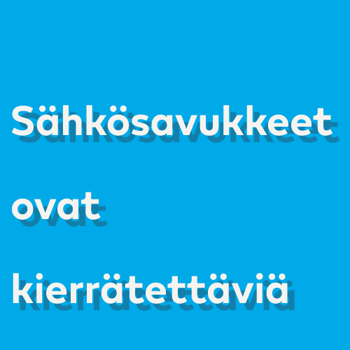 Sähkösavukkeet ovat kierrätettäviä